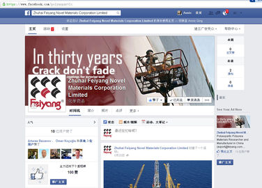 Porcellana Pagina limitata di Zhuhai Feiyang Novel Materials Corporation Facebook fornitore